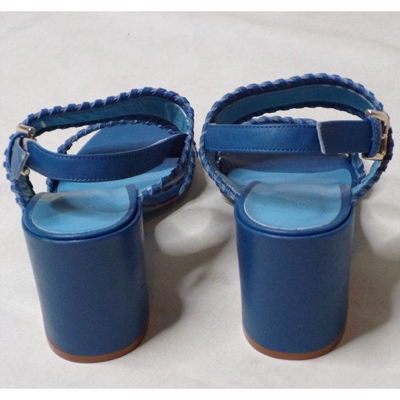 🆕 VALENTINA RANGONI Camille Sandals Shoes Memory Foam Cusion Comfort Blue 9 - Picture 9 of 10